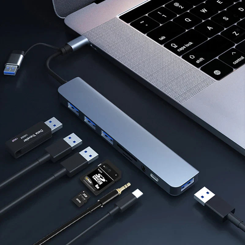 7-IN-2 USB HUB 3.0 USB C HUB Dock Station 5Gbps